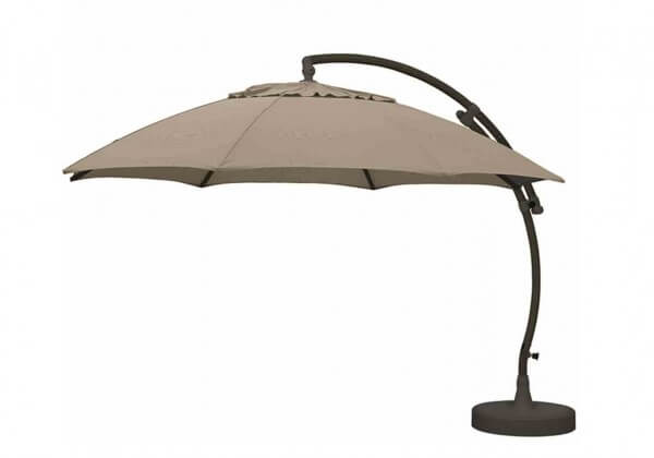 Sun Garden Easy Sun Parasol Sonnenschrim Ampelschirm anthrazit taupe