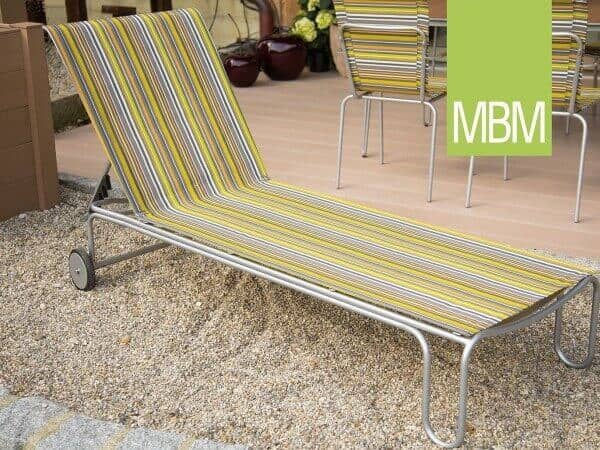 MBM Schmiedeeisen & Resysta Sonnenliege "Papillon" : gartenmode.de