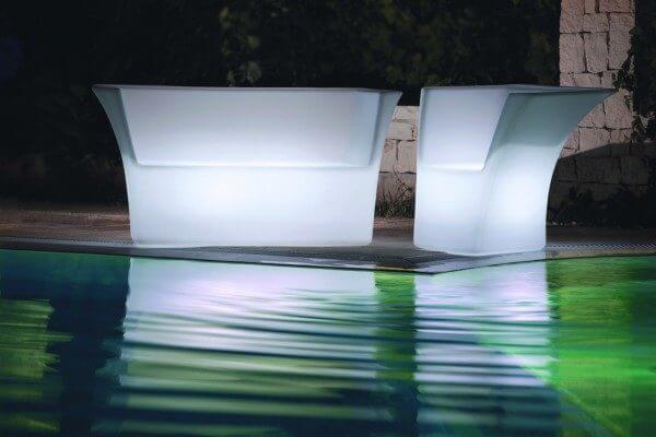LED beleuchtetes Lounge-Set Cairo in italienischem Design