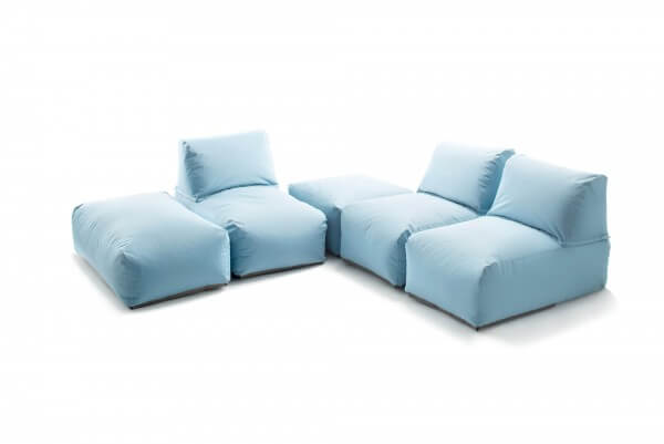 Flötotto Polyester Sitzsack-Lounge ZIPP 5-Personen