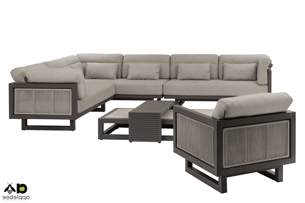 Apple Bee - Santorini Rope Lounge 6-Personen - Gartenmöbel - Loungemöbel