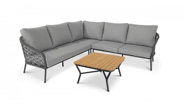 BEST Freizeitmöbel Rope Lounge-Gruppe Mali für 5 Personen