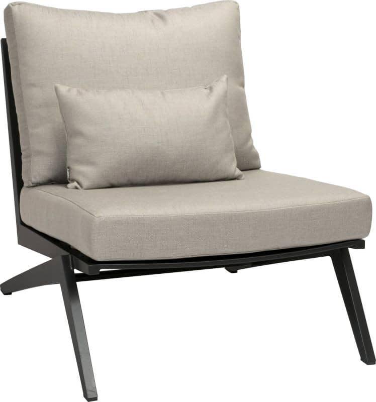 STERN Aluminium Lounge-Sessel Jackie SchwarzCream