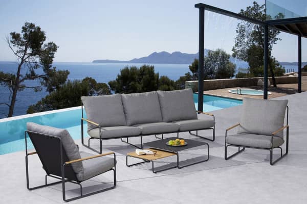 Best Freizeitmöbel Portofino Loungegruppe Edelstahl Outdoor Lounge