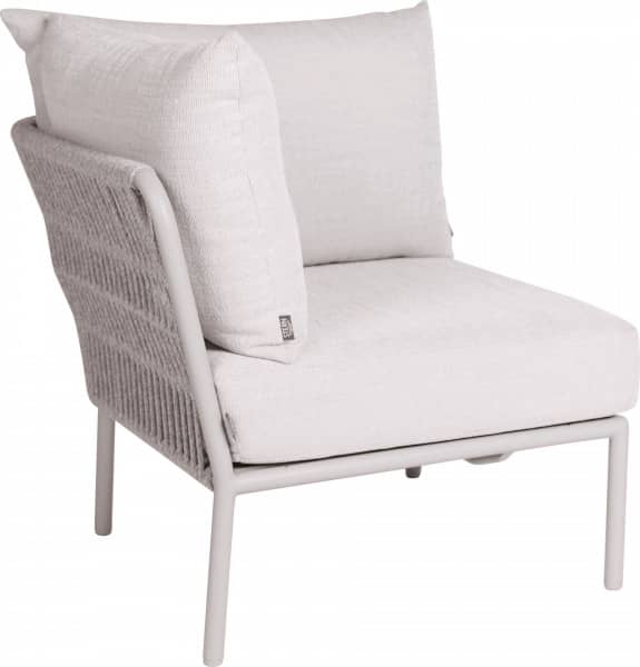 Aluminium Kordel Lounge Romy Eckelement greige