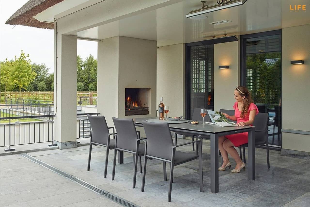 LIFE - Aluminium Essgruppe Concept und Sense 6 Personen - Gartenmöbel - Essgruppen