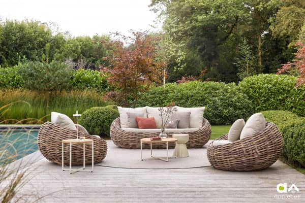 Apple Bee Geflecht Lounge Gruppe Cocoon